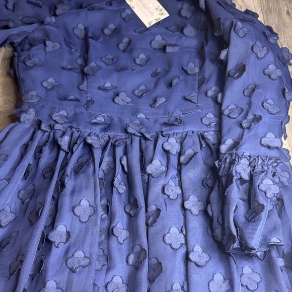 Dainty Jewells Navy “Petals in the Wind” Dress - Picture 4 of 6